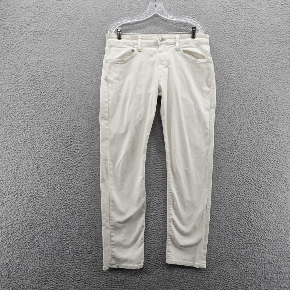 Mavi Marcus‎ Slim Straight Leg Jeans Mens 34x32 Cream Cotton Stretch